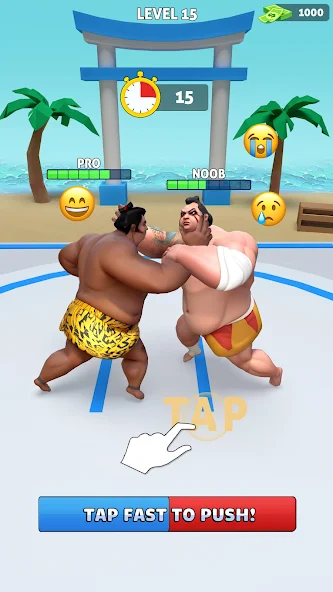 Sumo Wrestler: Run & Fight